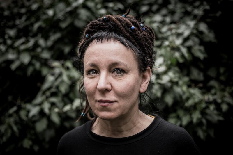 Writer Olga Tokarczuk is pictured during an interview with Michal Nogas (not pictured) in Warsaw, Poland April 16, 2018. Picture taken April 16, 2018. Agencja Gazeta/Adam Stepien via REUTERS   ATTENTION EDITORS - THIS IMAGE WAS PROVIDED BY A THIRD PARTY. POLAND OUT. NO COMMERCIAL OR EDITORIAL SALES IN POLAND.