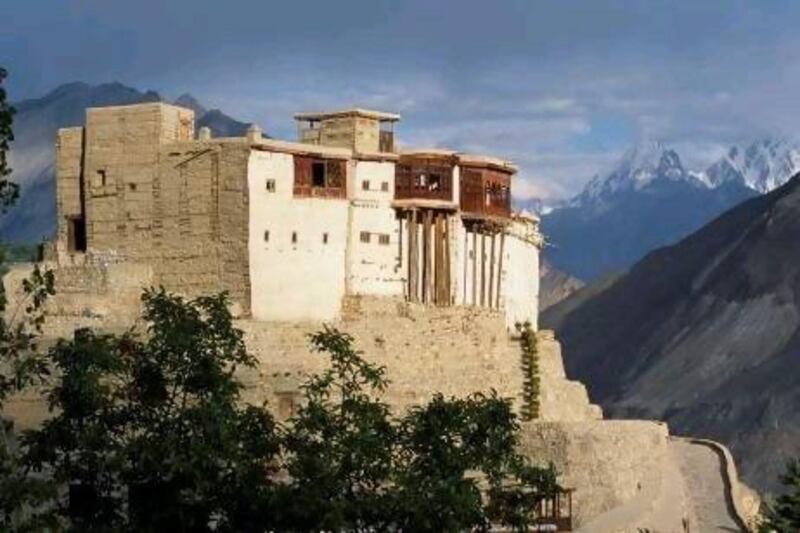 Baltit Fort towers over the village of Karimibad and is one of the major sights of the Karakorum Highway. Amar Grover / JAI / Corbis