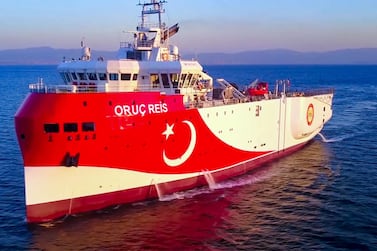 The ‘Oruc Reis’ voyage will last until August 23, Turkey said. AFP