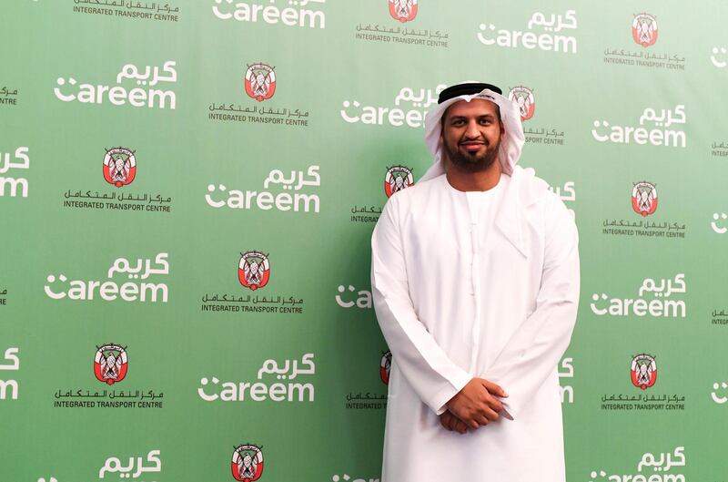 Abu Dhabi, United Arab Emirates - Abdullah Alameri, one of the first from the batch of 14 Emirati Captains at the Careem press conference held at Le Royal Meridien Hotel. Khushnum Bhandari for The National