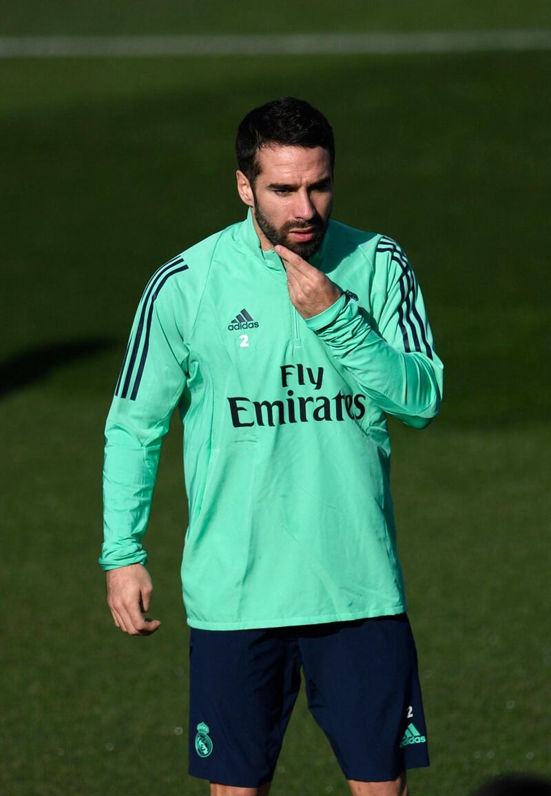 Real Madrid's Spanish defender Dani Carvajal. AFP