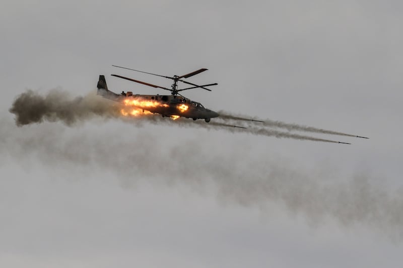 Almost a third of Russia's modern helicopters have been lost as Ukraine develops new tactics including the possible use of British-made Starstreak missiles. Photo: SOPA
