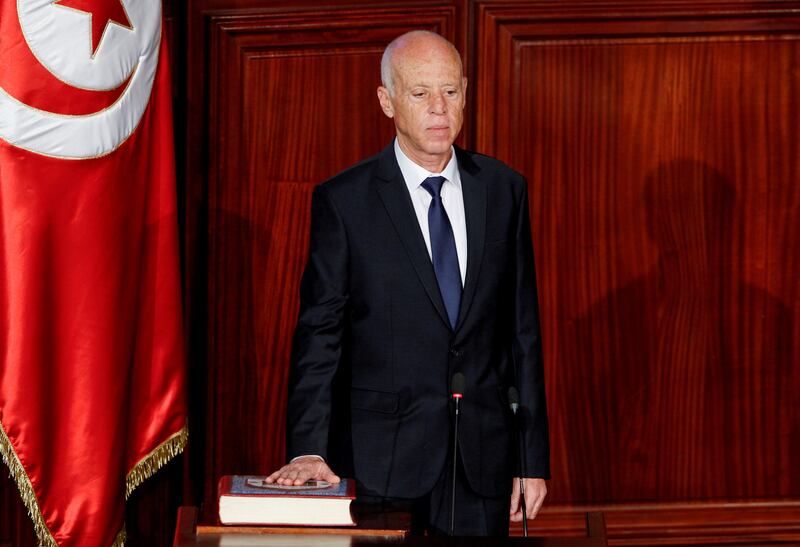 Tunisian President Kais Saied, who was elected in a landslide in 2019, vowed to stand up against graft. Reuters