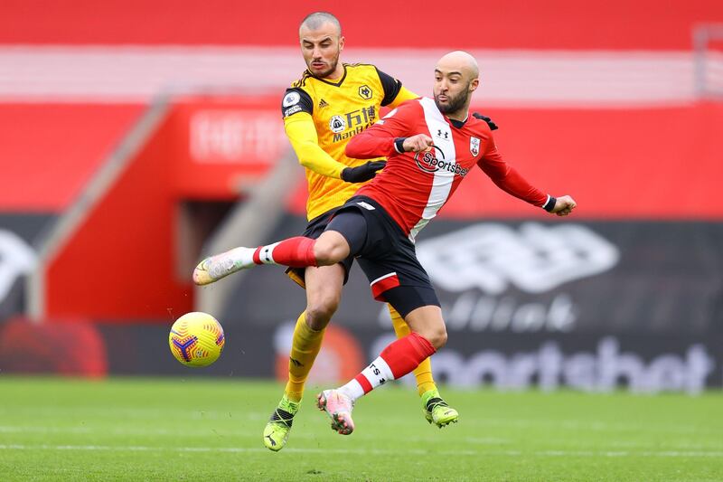 Romain Saiss - 6: Distribution well below standard required, and then booked at start of second half for a studs-up lunge – despite his protestations. Looked shaky for much of the 90 minutes, although found the game easier to manage as his side gained a foothold. AFP