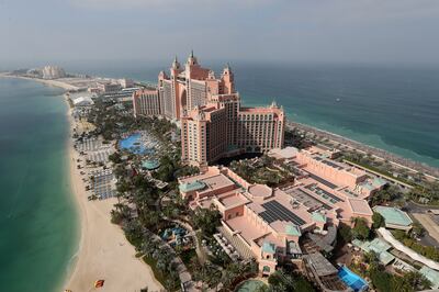 Atlantis hotel on Palm Jumeirah in Dubai. Pawan Singh / The National