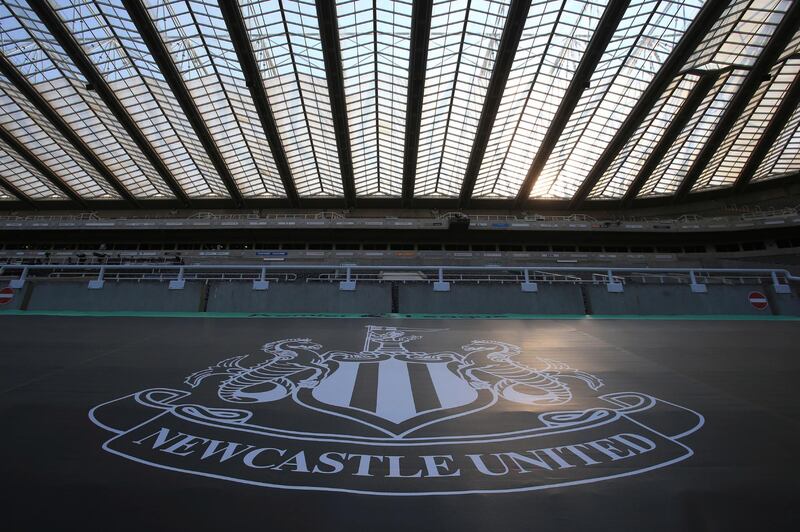 FILE - In this Wednesday, June 24, 2020 file photo, empty seats during the English Premier League soccer match between Newcastle United and Aston Villa at St James' Park stadium in NewCastle, England. Saudi Arabiaâ€™s sovereign wealth fund has withdrawn its bid to buy English Premier League club Newcastle after the process was stalled by concerns about piracy by the kingdom and human rights complaints. The league has spent four months considering whether to approve the 300 million pound takeover that would have seen Saudi Arabiaâ€™s Public Investment Fund gain an 80% take in the northeast club.  (Lindsey Parnaby/Pool via AP, File)