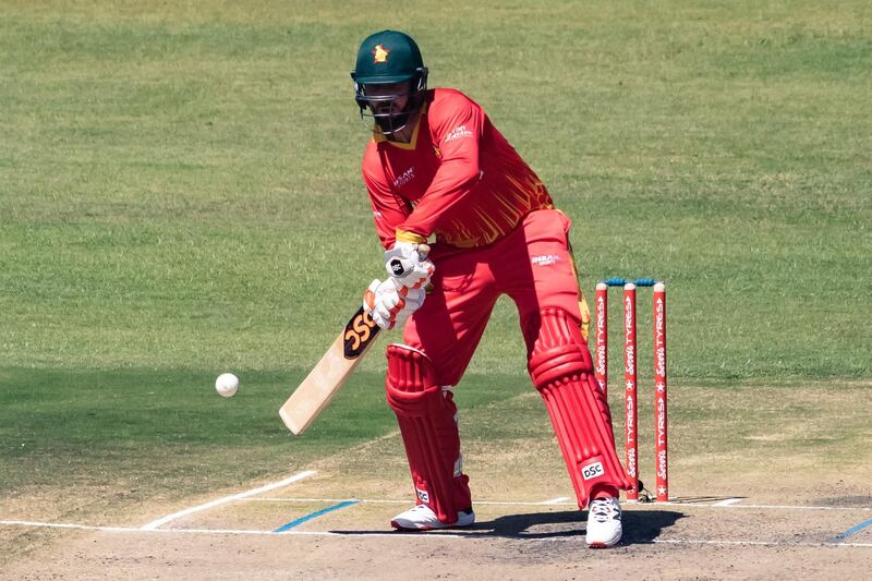 Zimbabwe's Brendan Taylor plays a shot during the second T20 against Pakistan. AFP