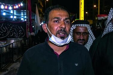 Iraqi activist Ihab Al Wazni, pictured in August 2020, who was murdered by gunmen in Karbala. AFP