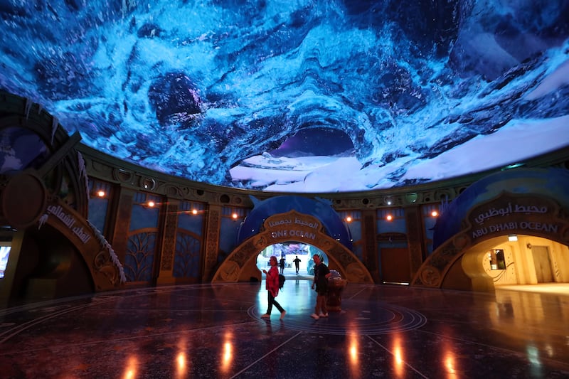 Inside the Polar realm at SeaWorld in Abu Dhabi. All photos: Chris Whiteoak / The National