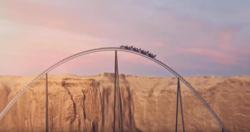 Falcon's Flight at Six Flags. Courtesy Qiddiya