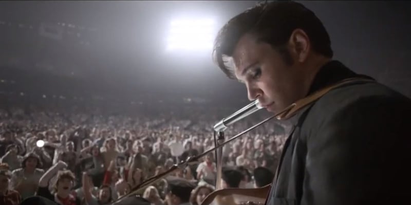 The film then charts Elvis Presley's later years, before he died at age 42. Photo: YouTube / Warner Bros Pictures