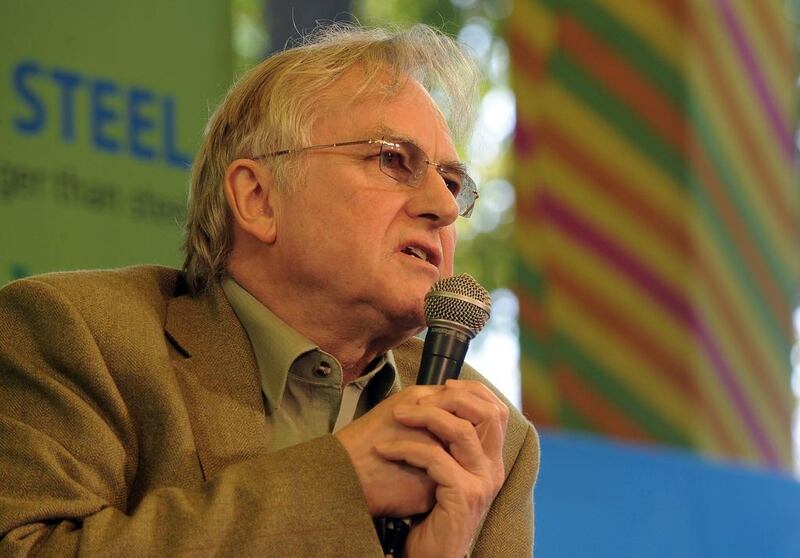 Richard Dawkins speaks at Jaipur Literature Festival. Prakash Singh / AFP