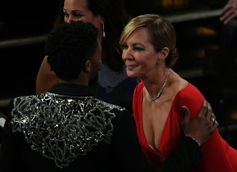 Allison Janney clearly loves Chadwick Boseman and Black Panther as much as we do. AFP