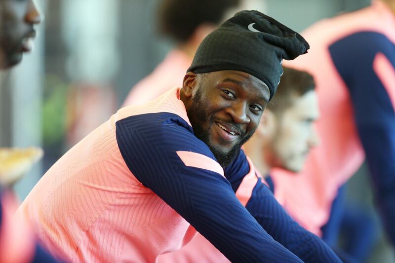 ENFIELD, ENGLAND - APRIL 23: Tanguy Ndombele of Tottenham Hotspur during the Tottenham Hotspur training session at Tottenham Hotspur Training Centre on April 23, 2021 in Enfield, England. (Photo by Tottenham Hotspur FC/Tottenham Hotspur FC via Getty Images)