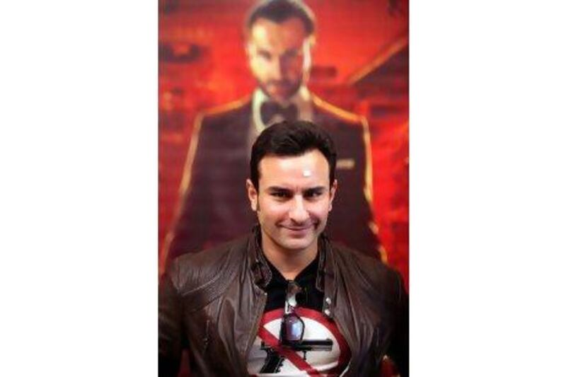 Saif Ali Khan, the star of Agent Vinod. The Indian film has been banned in Pakistan.
