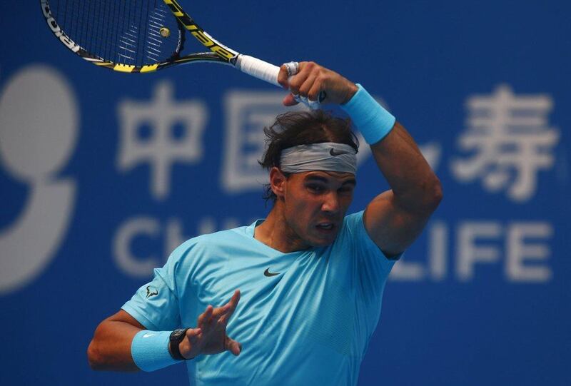 Rafael Nadal will face either Novak Djokovic or Richard Gasquet in the China Open final. Peter Kujundzic / Reuters