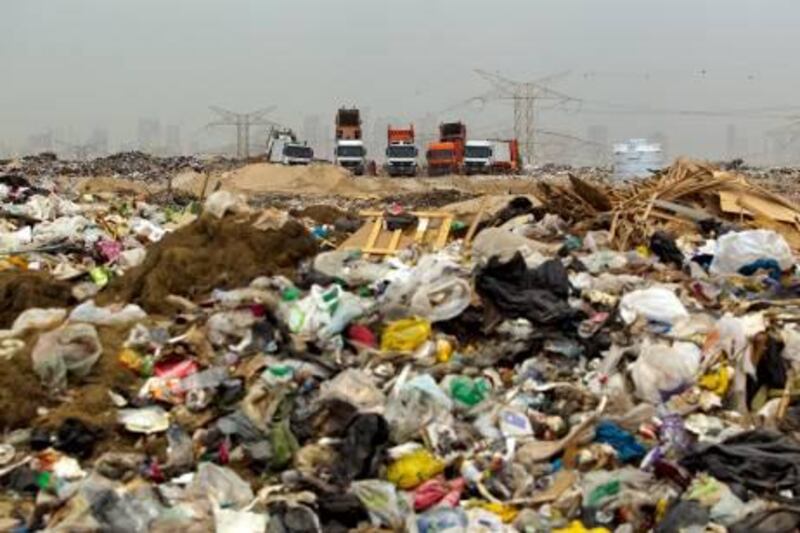 Dubai, United Arab Emirates, September 11, 2012:   Municipal landfill in Dubai September 11, 2012. Christopher Pike / The National