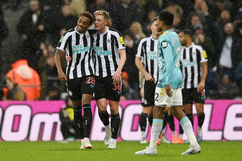 Joe Willock 7: Brilliant link-up play with Joelinton ahead of Longstaff’s second but poor ball backwards led to Adams’ scoring. Getty