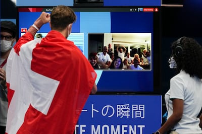 Emirates passengers even had access to Olympic action from Tokyo 2020 on their flight. AP 