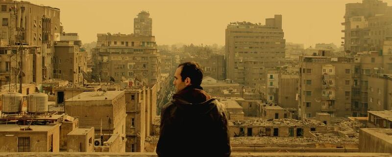 Khalid Abdalla, pictured in a scene from the film, and Tamer El Said have been working together on In the Last Days of the City since 2008. Courtesy Zero Production