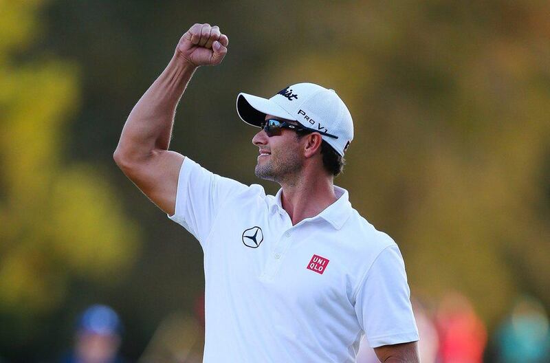 Adam Scott became the sixth golfer to win the Australian Triple Crown after claiming the Australian PGA Championship on Sunday. Patrick Hamilton / AFP