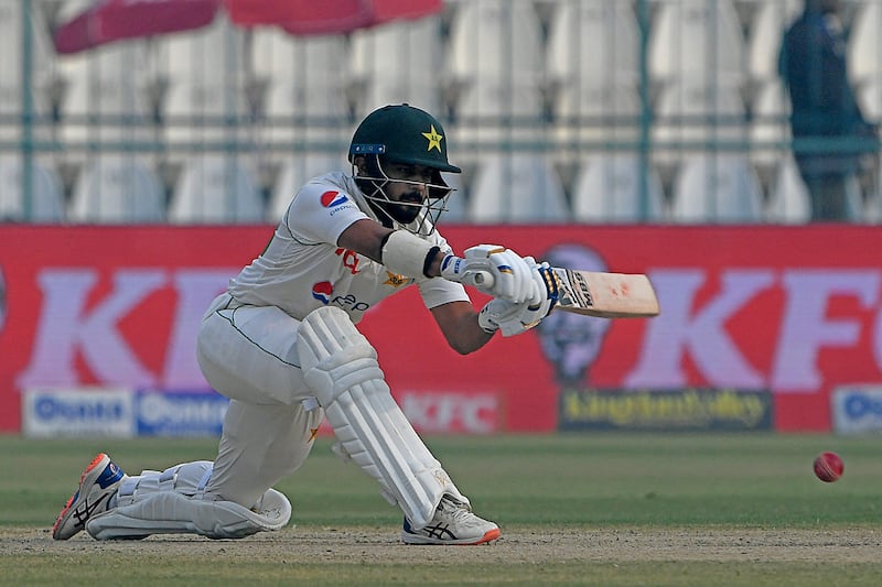Pakistan's Saud Shakeel scored 63 off 106 balls. AFP
