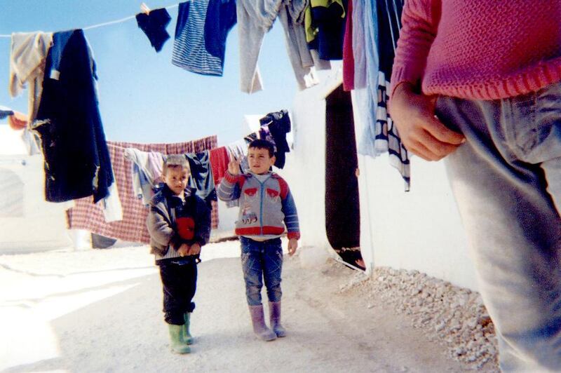 Life at Zaatari, a Syrian refugee camp, is documented through photographs taken by some of the young occupants, which have been compiled into a book published by Unicef. This is one of those images. Courtesy Unicef
