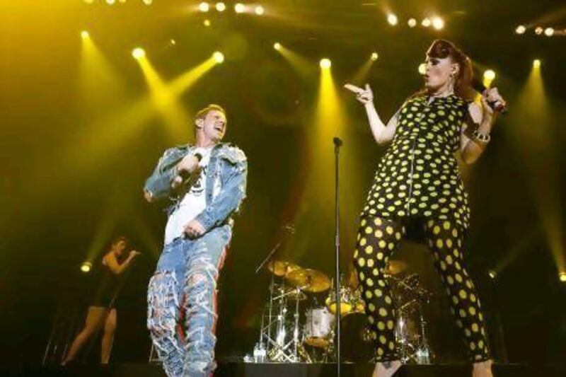 Scissor Sisters perform at the Flash Forum in Abu Dhabi.