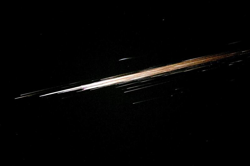 Dubai Astronomy Group reported that the object was falling space debris from a Progress rocket used to supply the International Space Station. Reem Mohammed / The National.