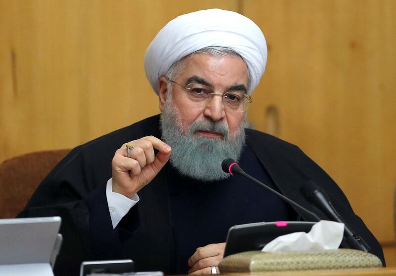 FILE - In this Dec. 31, 2017 file photo, released by official website of the office of the Iranian Presidency, President Hassan Rouhani speaks in a cabinet meeting in Tehran, Iran. New unrest in Iran over the past 10 days appears to be waning, but anger over the economy persists. The protests in dozens of towns and cities also showed that a sector of the public was willing to openly call for the removal of Iranâ€™s system of rule by clerics -- frustrated not just by the economy but also by concern over Iranâ€™s foreign wars and general direction. (Iranian Presidency Office via AP, File)