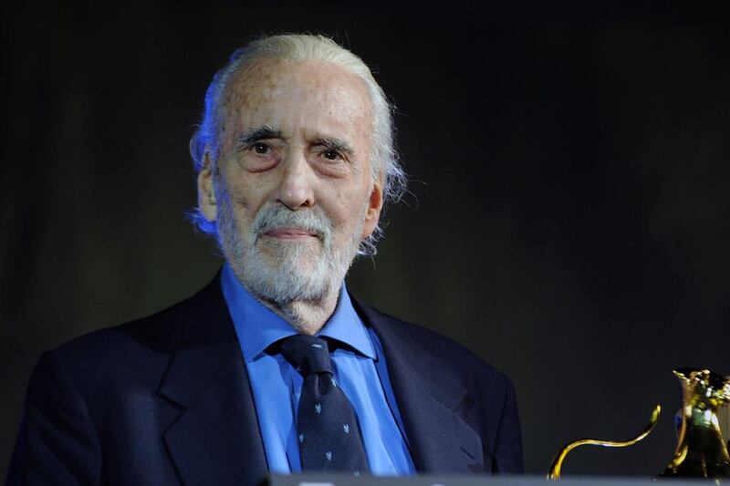 LOCARNO, SWITZERLAND - AUGUST 07:  Sir Christopher Lee attends 66th Locarno Film Festival opening ceremony on August 7, 2013 in Locarno, Switzerland.  (Photo by Pier Marco Tacca/Getty Images)