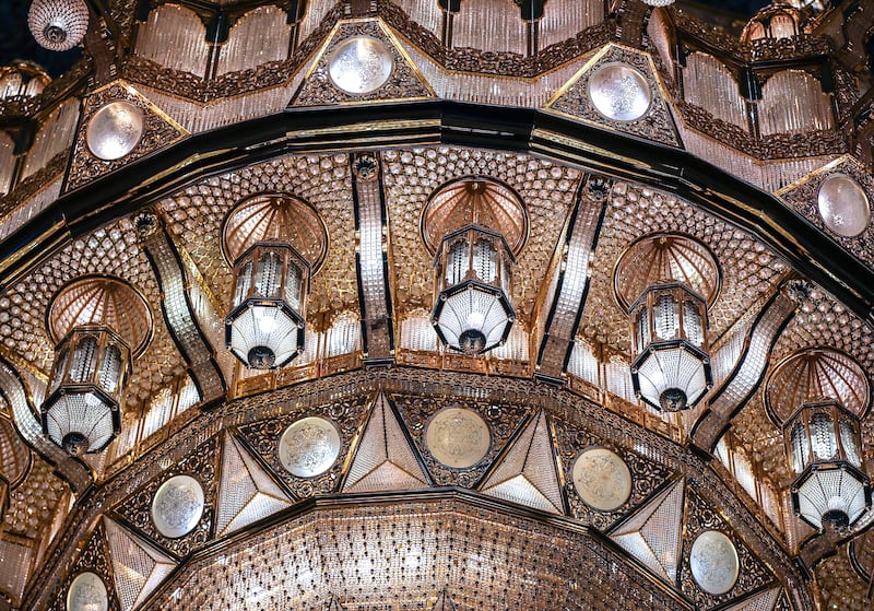 The chandelier was manufactured by the Italian company Faustig.