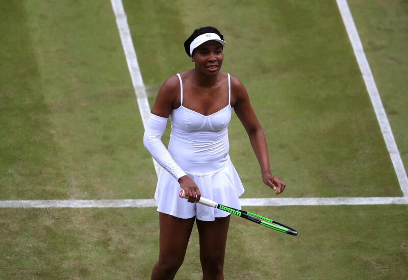 Williams during her match. PA Wire