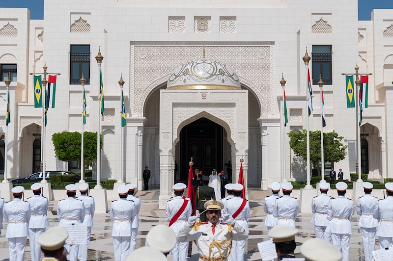 Sheikh Mohamed bin Zayed, Crown Prince of Abu Dhabi and Deputy Supreme Commander of the Armed Forces, welcomed Brazilian President Jair Bolsonaro to the UAE on Monday.