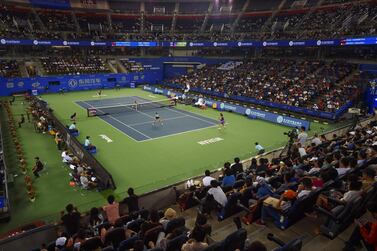 File photo of the 2019 Wuhan Open tennis tournament. All top-level tournaments in China in 2020 are cancelled, including the WTA Finals, following a government edict against international sports to prevent a resurgence of the coronavirus. AFP