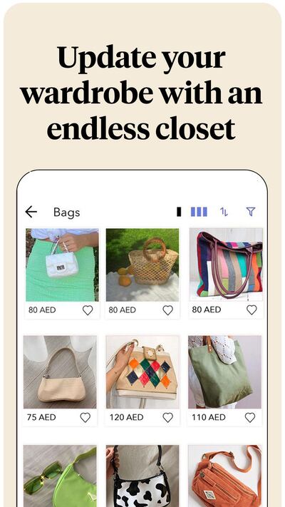 Bazaara is the new UAE app for pre-loved fashion. Courtesy Bazaara