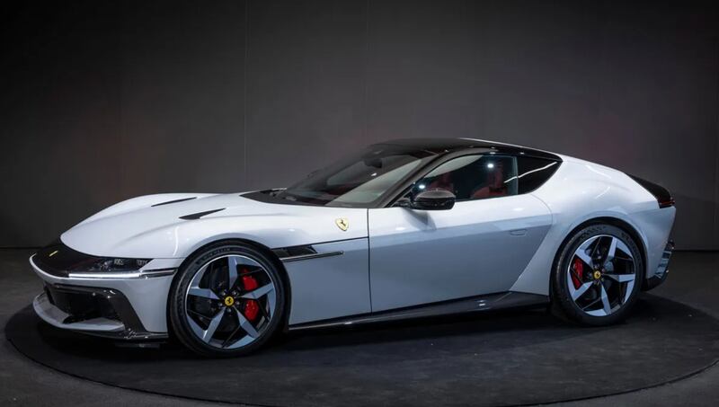 Ferrari says the design of the 12Cilindri was inspired by the gran turismo cars of the 1950s and 1960s