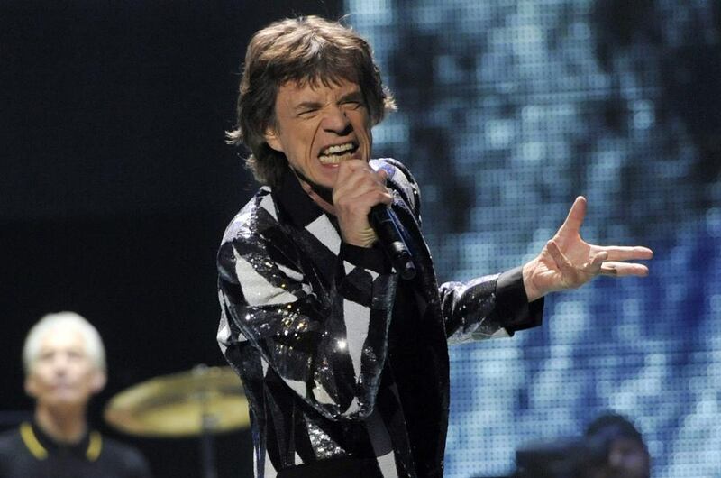 Mick Jagger of the Rolling Stones performs on May 3, 2013, at  the kickoff of the band's "50 and Counting" tour at the Staples Center in Los Angeles. Chris Pizzello / Invision/AP photo