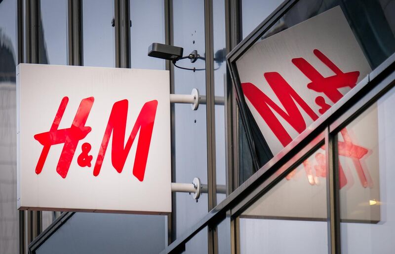 epa06488239 (FILE) - A logo of Swedish clothing company H&M  (Hennes & Mauritz) is seen on a store in the city center of Bremen, northern Germany, 15 January 2018, re-issued 31 January 2018). H&M on 31 January 2018 reported their full year 01 December 2016 – 30 November 2017 results, saying the group continued their global growth, with sales including VAT increasing by 4 per cent to some 23,6 billion euro, while sales in local currencies increased 3 per cent.  EPA/FOCKE STRANGMANN