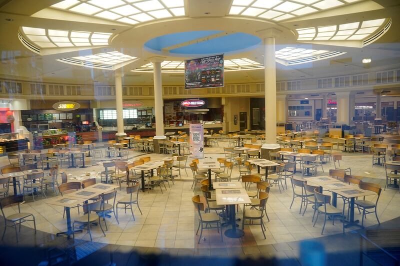 The food court where the shooting occurred inside Greenwood Park Mall. Reuters