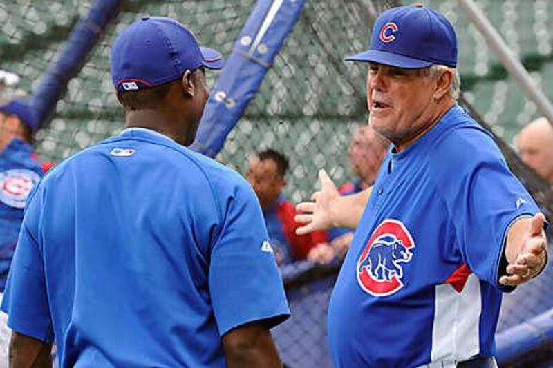 Lou Piniella, right, the Chicago Cubs coach, has announced he will be leaving the club at the end of the season but added he was open to offers to remain in the game in a consulting capacity.