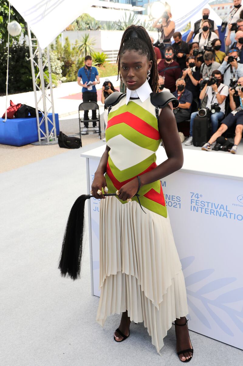 Jodie Turner-Smith attends the photocall for 'Everything Went Fine' at the 74th annual Cannes Film Festival on July 8, 2021.