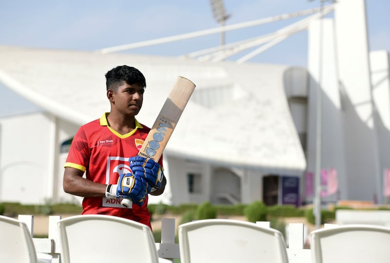 Ethan D'Souza, 17, has been called up to the senior UAE team. Khushnum Bhandari / The National