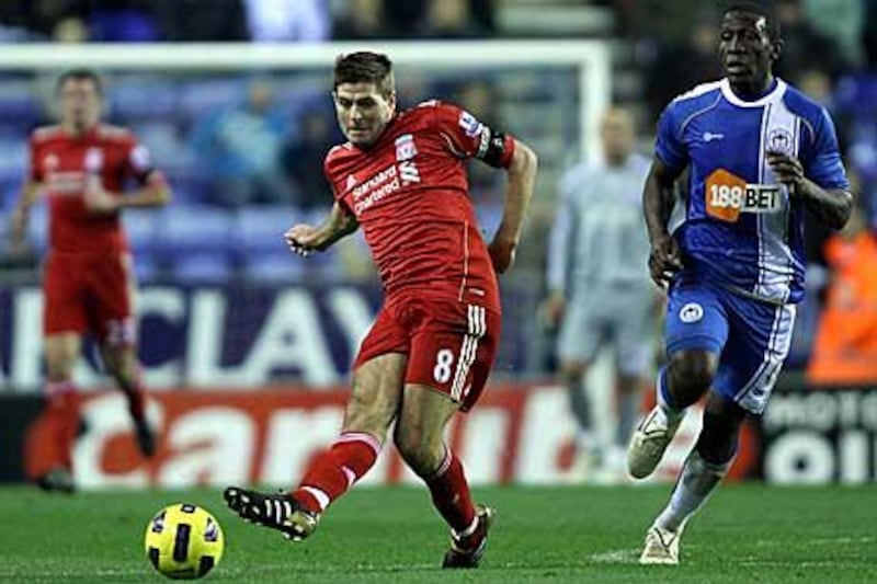 Steven Gerrard will be back at the centre of Liverpool’s midfield against Fulham at Anfield tonight.