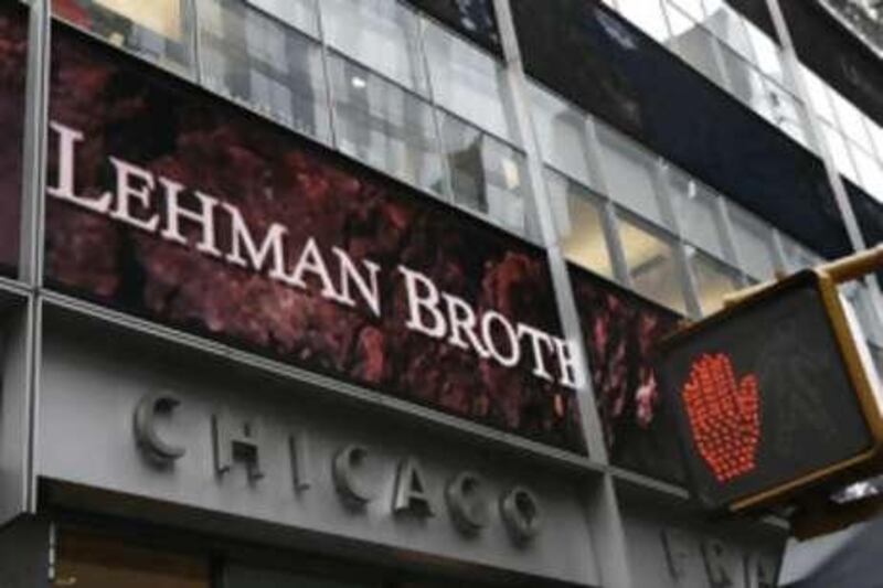 The headquarters of the Lehman Brothers investment bank on Sixth Avenue, New York