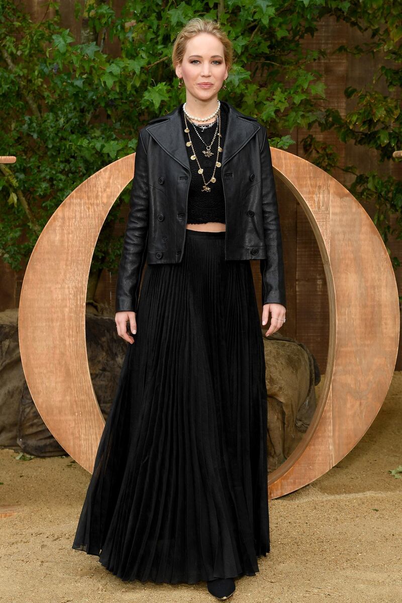 Jennifer Lawrence attends the Christian Dior Womenswear show as part of Paris Fashion Week on September 24, 2019. Getty Images