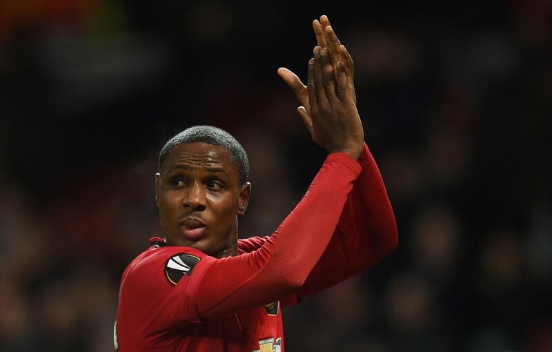 Manchester United have extended Odion Ighalo's loan spell until January 2021. AFP