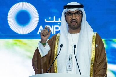 Cop28 President Dr Sultan Al Jaber has welcomed the introduction of the new blue visa. AFP