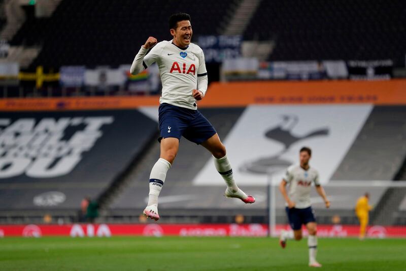 Son Heung-min - 6: Had a goal chalked off for a marginal offside. Supplied the pass for Harry Kane's goal but was otherwise quiet. AFP