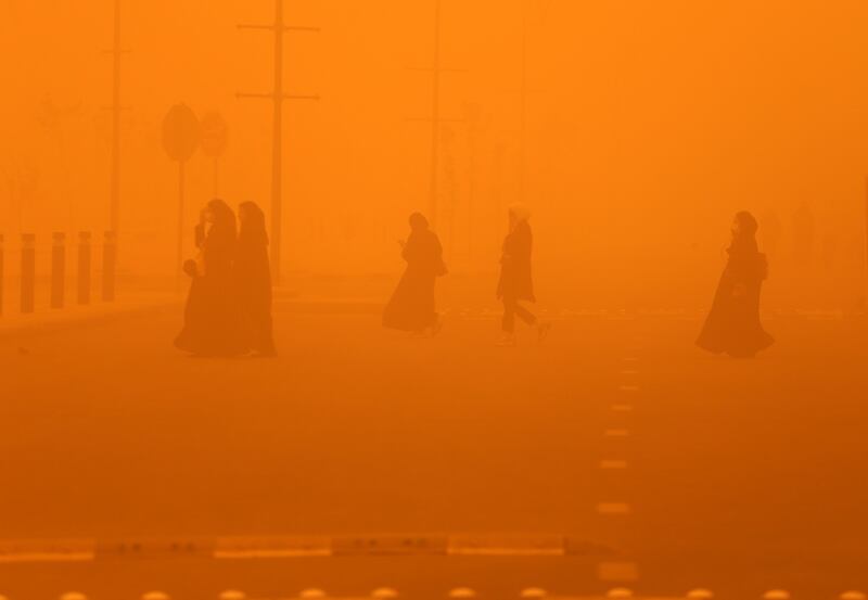 The storms can put human health at grave risk, weather officials say. AFP